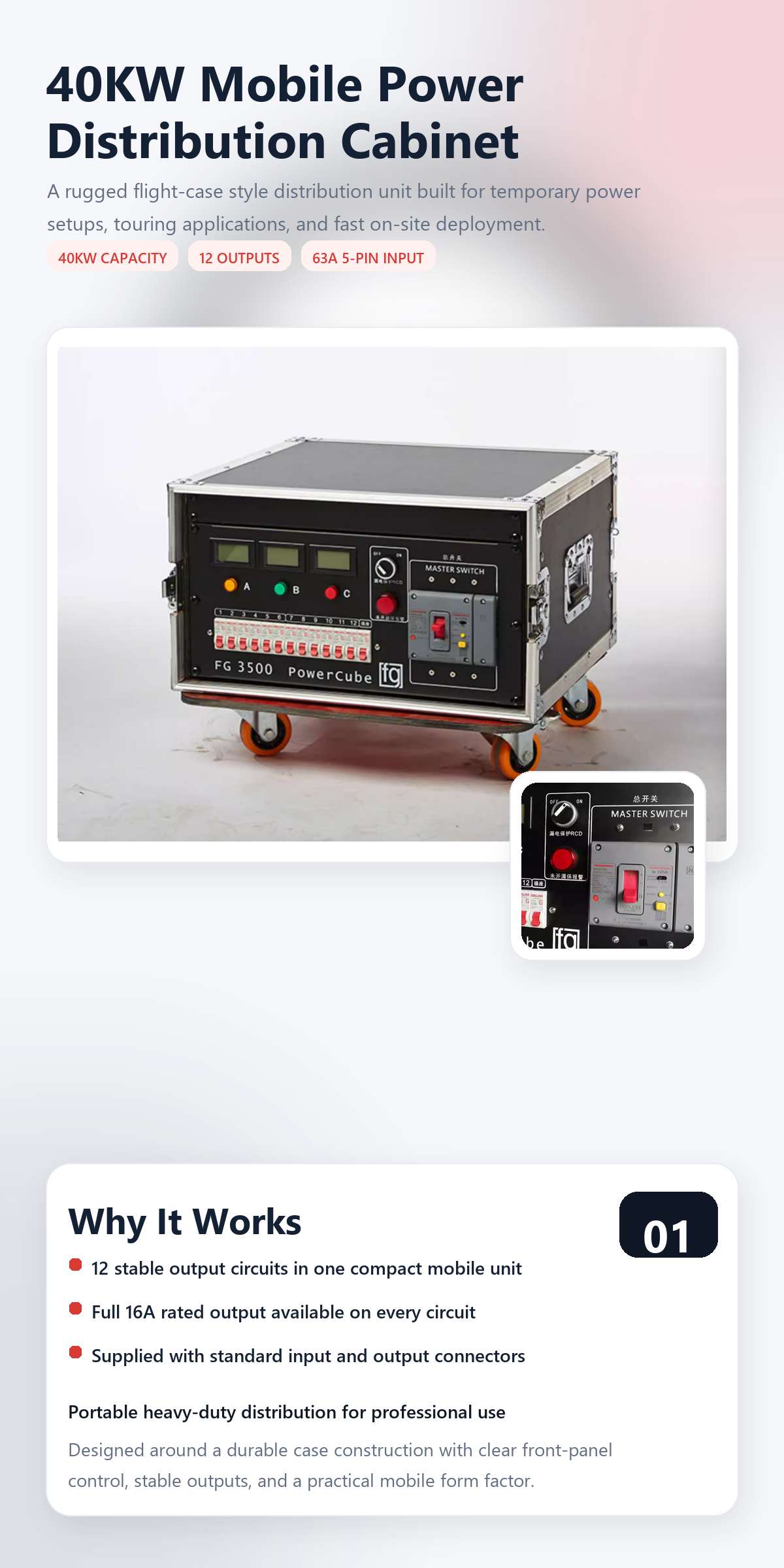 40KW Mobile Power Distribution 1